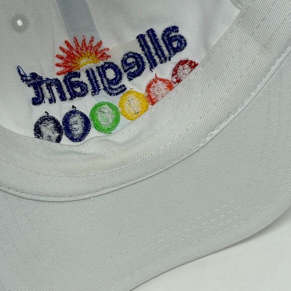Allegiant Air Gay Pride Hat Baseball Cap LGBTQ Airlines Aviation Strapback White - Picture 5 of 10